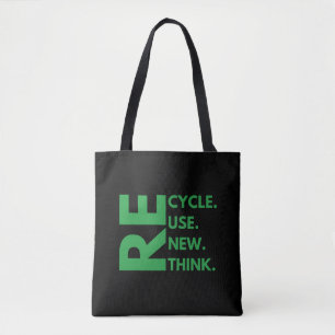 Tote Bag Recycler Réutiliser Renouveler Repenser Jour de la