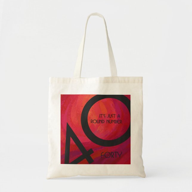 Tote Bag Red 40 Dix Anniversaire (Devant)