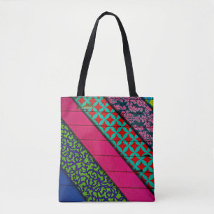 Tote Bag Red and green garment