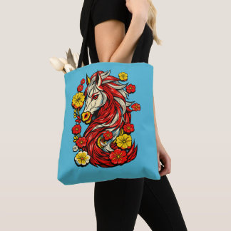 Tote Bag Red Fire Horse – Chinese Zodiac 2026