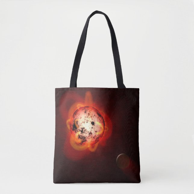 Tote Bag Red Nwarf Star Orbité Par Une Hypothétique Exoplan (Devant)