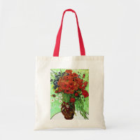 Red Poppies & Daisies Van Gogh Art