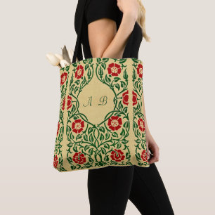 Tote Bag Red Rose Art Nouveau Fourre-tout