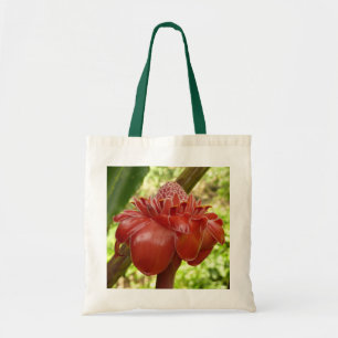 Tote Bag Red Torch Ginger Tropical Flower Photographie