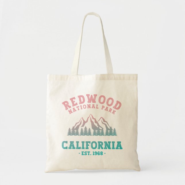 Tote Bag Redwood National Park California Gradient (Devant)