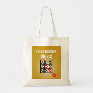 Tote Bag Réfléchissez à l'extérieur de la boîte