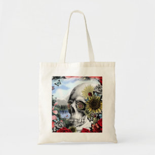 Tote Bag Réflexion, crâne de paysage