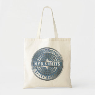 Tote Bag Regard de visite Staten Island Bleu