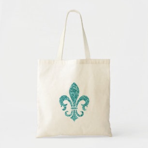 Tote Bag Regard Fleur de Lis de parties scintillantes