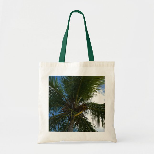 Tote Bag Regard sur le palmier à coco Nature tropicale (Devant)