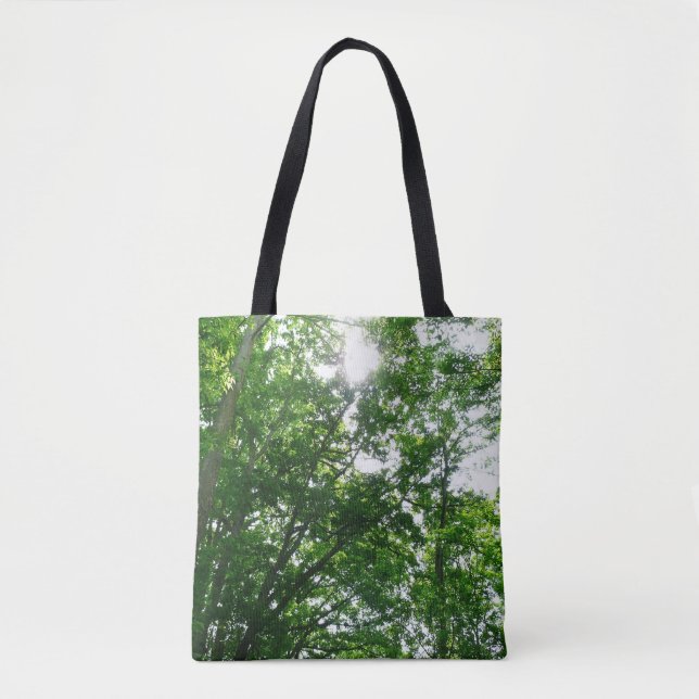 Tote Bag Regard sur les arbres d'été (Devant)