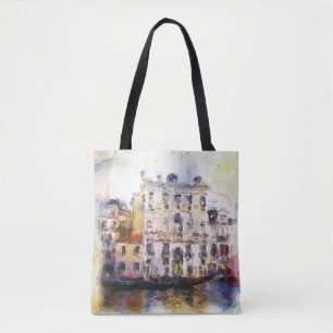 Tote Bag Regarde OD Venise faite dans l'aquarelle