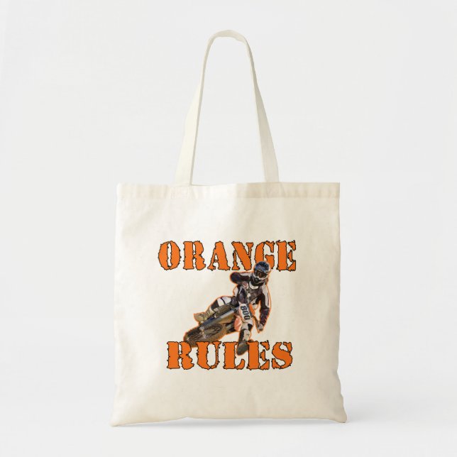 Tote Bag Règles oranges (Devant)