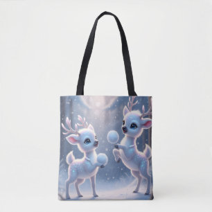 Tote Bag Reindeer Frosty Frolic