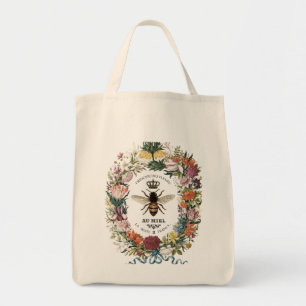 TOTE BAG REINE BOTANIQUE VINTAGE MODERNE BEE