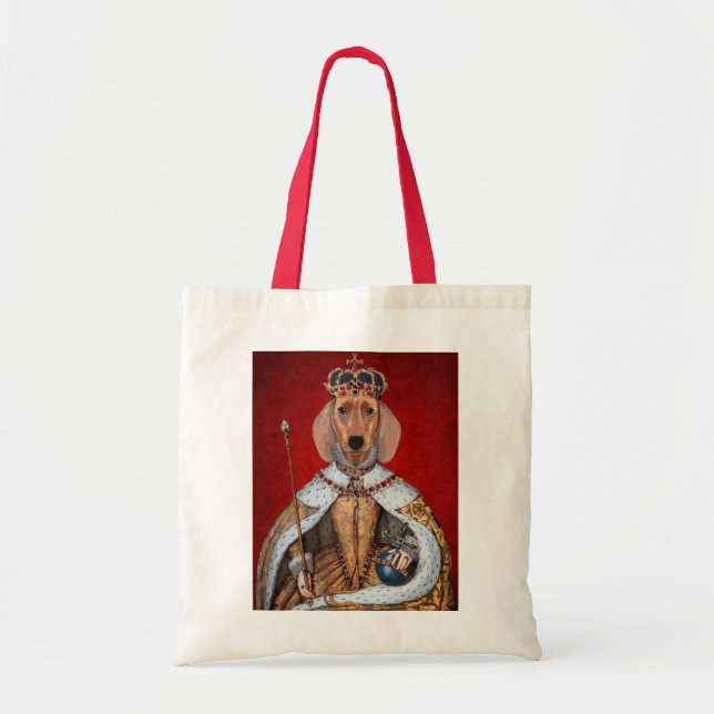 Tote Bag Reine Dachshund (Devant)