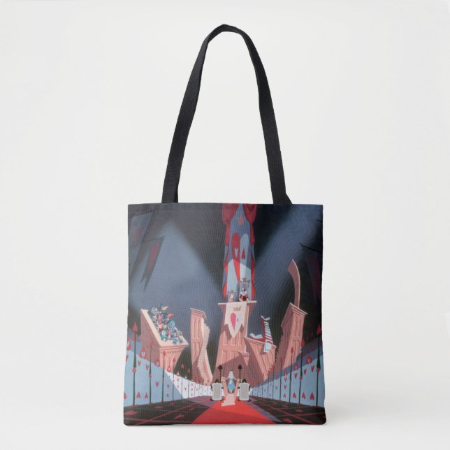 Tote Bag Reine des Coeurs| Alice devant sa cour (Devant)