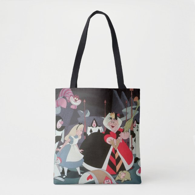 Tote Bag Reine des Coeurs| Scène colorée (Devant)