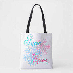 Tote Bag Reine des neiges et flèches de neige élégantes