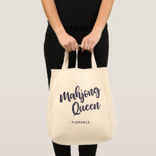 Tote Bag Reine Mahjong personnalisée
