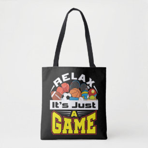 Tote Bag Relax C'est juste un jeu PE Enseignant Gym Coach