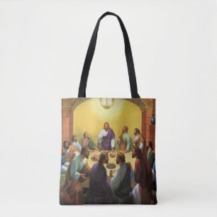 Tote Bag Religion vintage, Dernière Cène avec Jésus-Christ