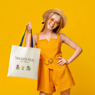 Tote Bag Remerciement de professeur Enseigner Inspirer Répé