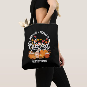 Tote Bag REMERCIEUSE MERCI BÉNÉFICIÉE AU NOM DE JÉSUS Chris