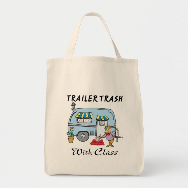 Tote Bag remorque parc déchets avec classe (Devant)