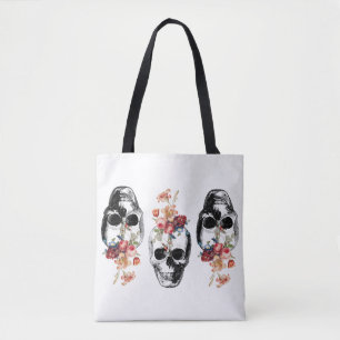 Tote Bag Renaissance - Les crânes fleurissent