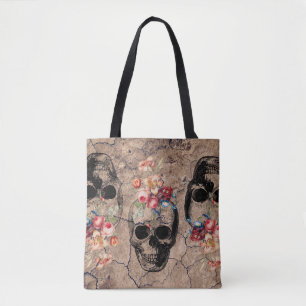 Tote Bag Renaissance - Les crânes fleurissent de la poussiè
