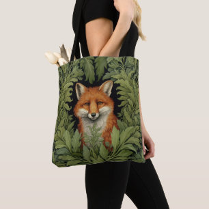 Tote Bag Renard Art nouveau dans la forêt