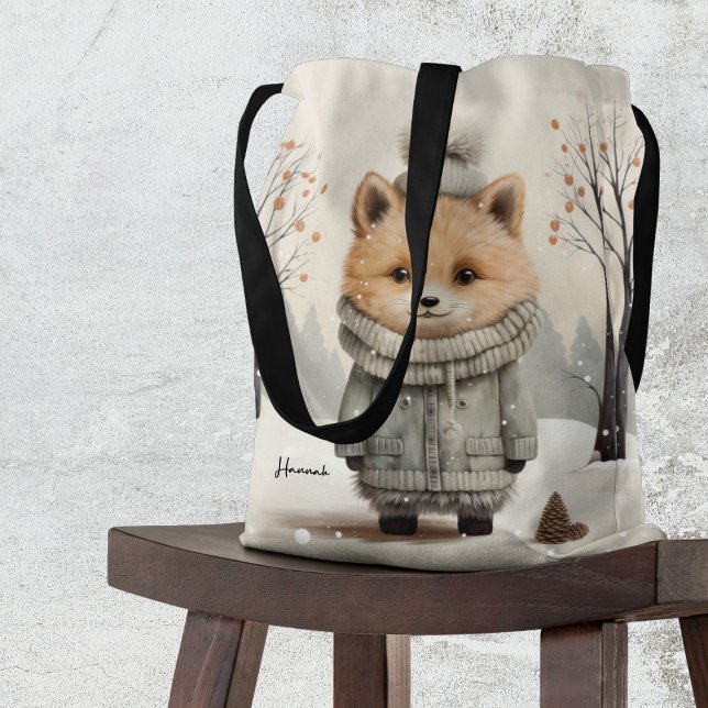 Tote Bag Renard hivernal (Créateur téléchargé)