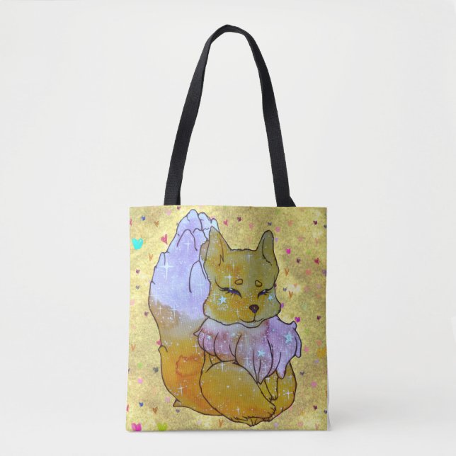 Tote Bag Renard nommé Dice (Devant)