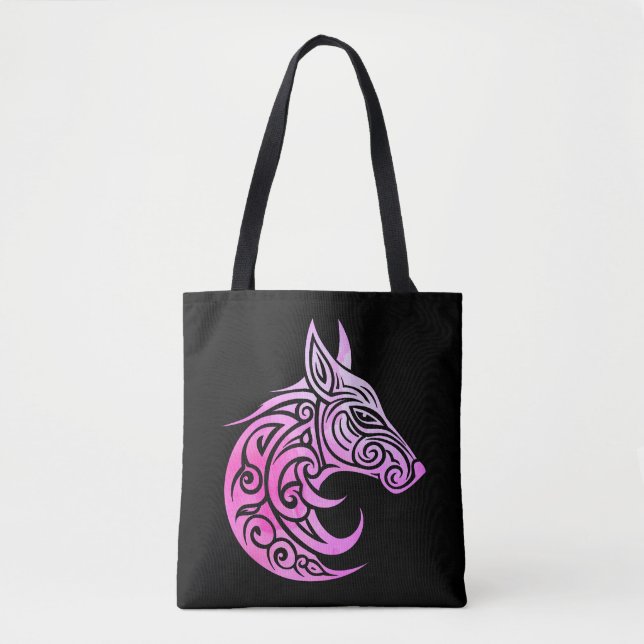 Tote Bag Renard nordique celtique (Devant)
