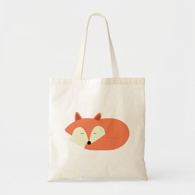 Tote Bag Renard rouge endormi (Devant)