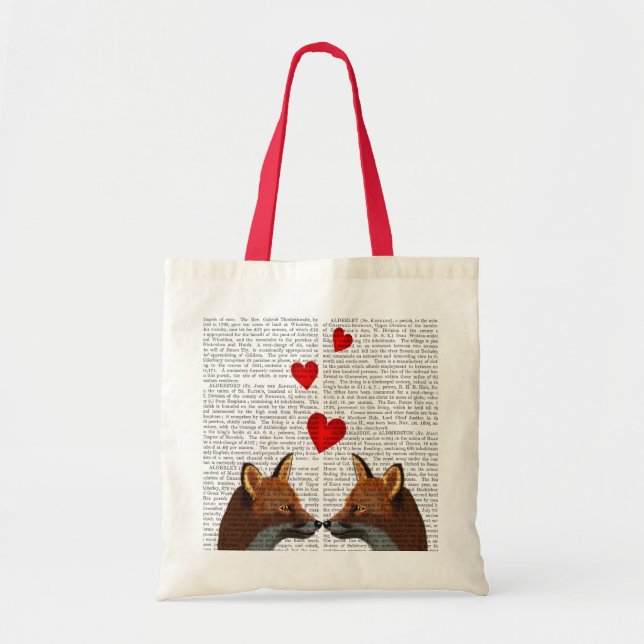 Tote Bag Renards amoureux (Devant)