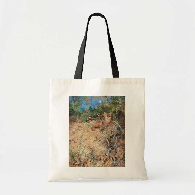 Tote Bag Renards, Bruno Liljefors (Devant)