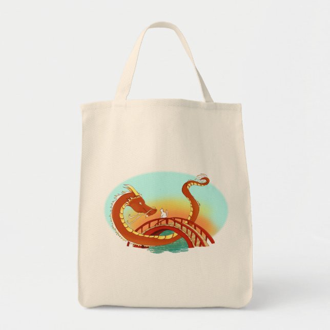 Tote Bag Rencontre de chance au coucher du soleil (Devant)