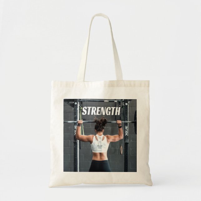 Tote Bag Renforcement Fitness Femmes Musculation Motivation (Devant)
