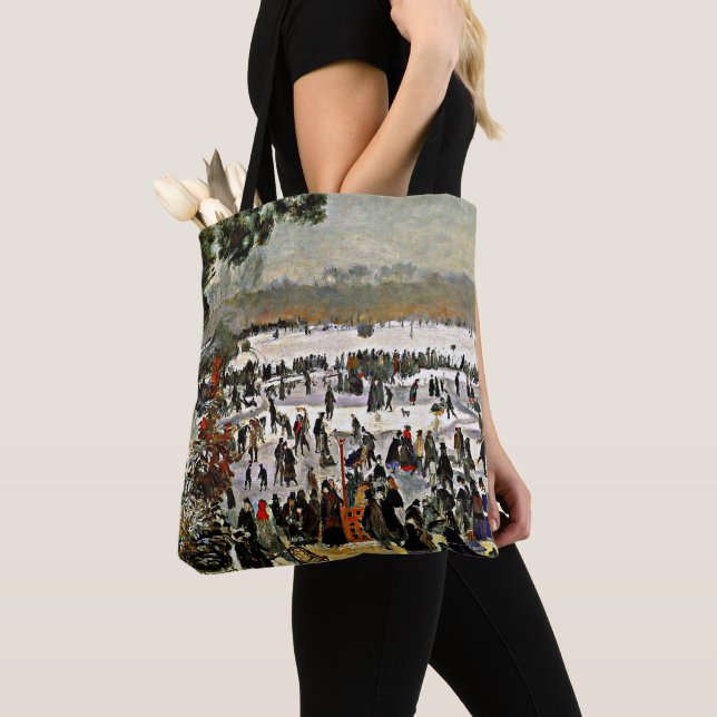 Tote Bag Renoir - Skaters dans le Bois de Boulogne-1868 (De près)