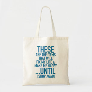 Tote Bag Répare Ma Vie De Shopaholique