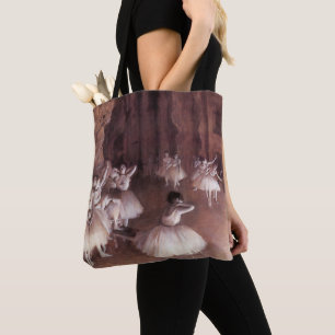 Tote Bag Répétition de ballet sur scène par Edgar Degas