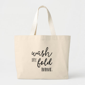 Tote Bag Répétition sèche de pli de lavage, grand