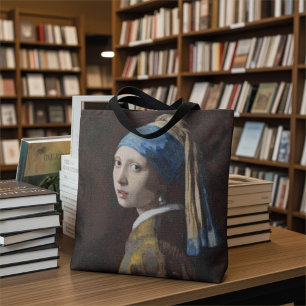 Tote Bag Réplique au point de croix de La Jeune Fille à la