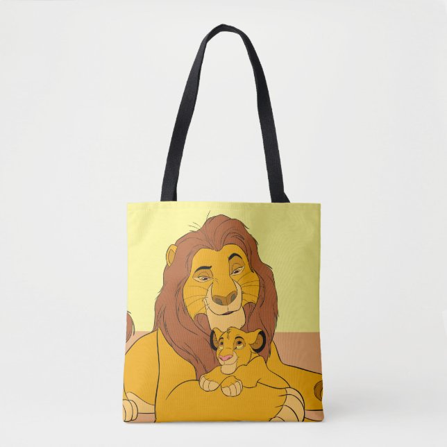Tote Bag Repos de Mufasa et Simba (Devant)