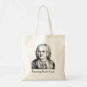 Tote Bag Repose Bach Face Compositeur de musique classique