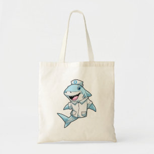 Tote Bag Requin comme infirmière avec manteau