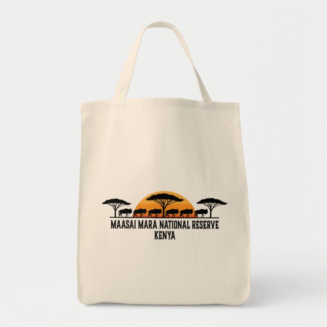 Tote Bag Réserve nationale de Massai Mara Kenya (Devant)