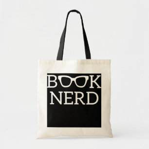 Tote Bag Réserver Nerd lunettes amusant Lecteur Bibliothé